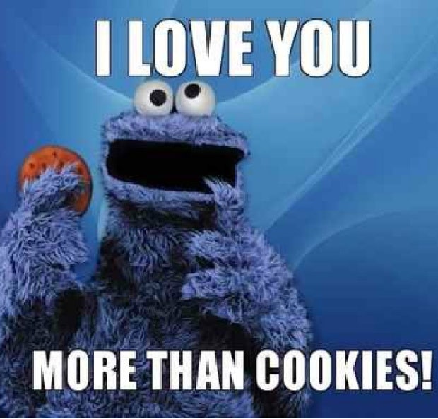 love meme cookie monster