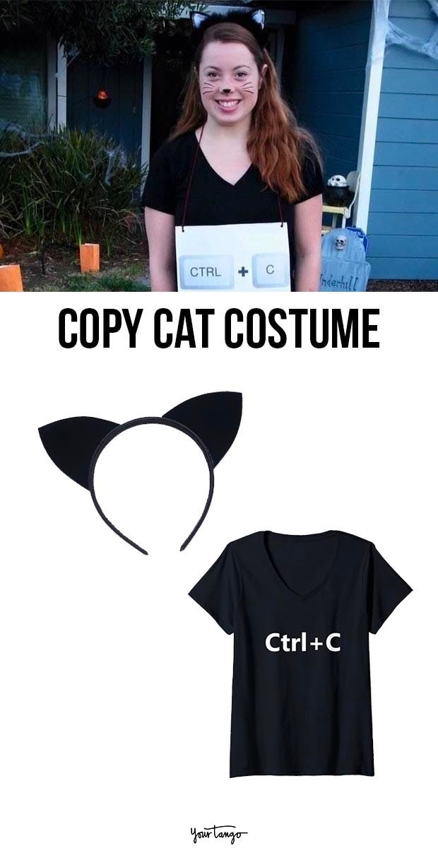 copy cat last minute halloween costumes