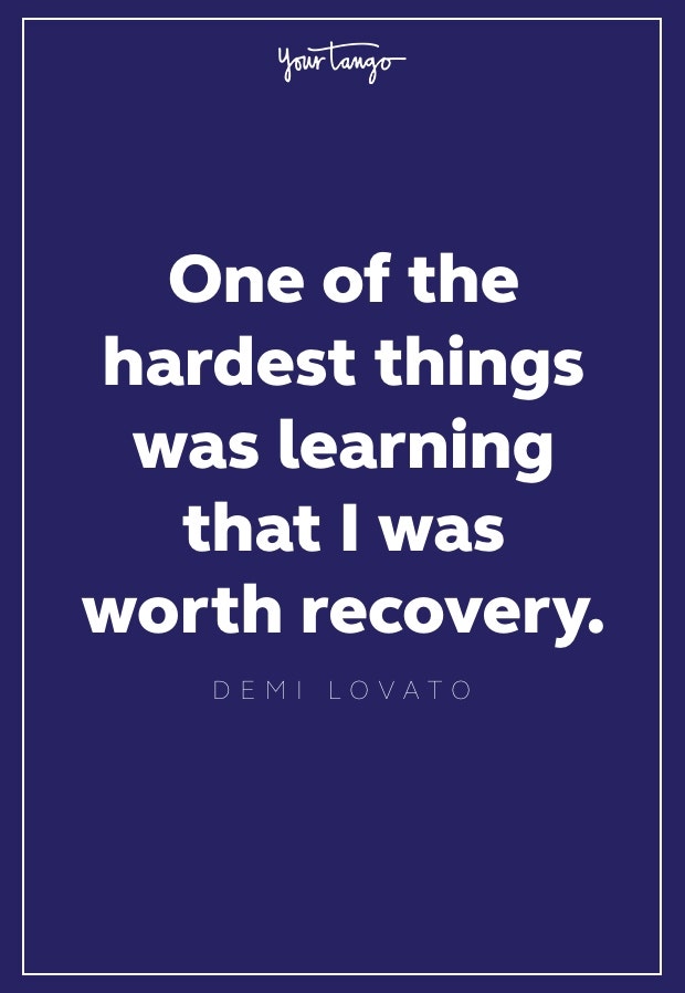 demi lovato recovery quote