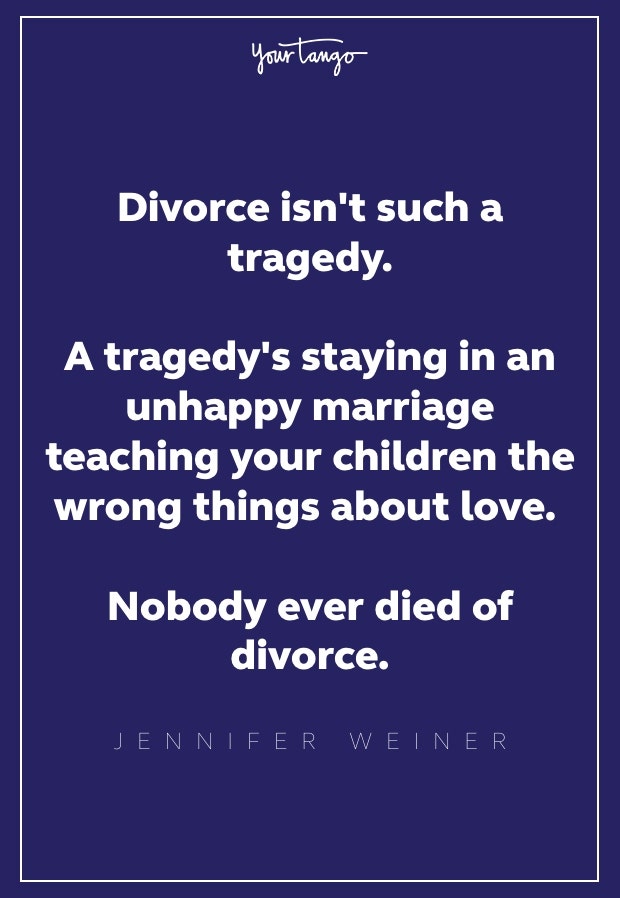 jennifer weiner divorce quote