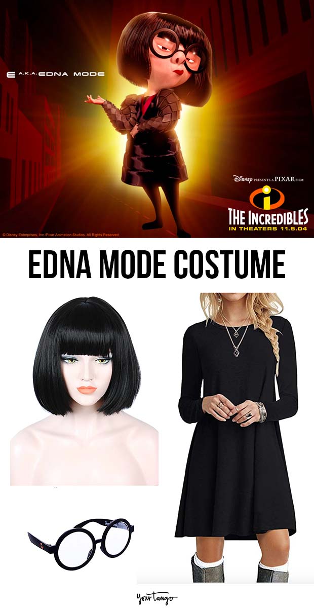 Edna Mode &amp;quot;The Incredibles&amp;quot; Black Standard Costume