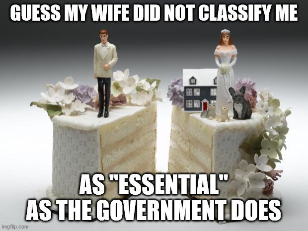 essential divorce meme