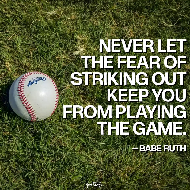 babe ruth fear quotes