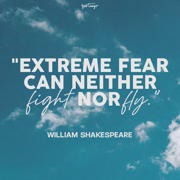 william shakespeare fear quotes