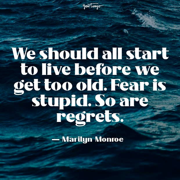 marilyn monroe fear quotes