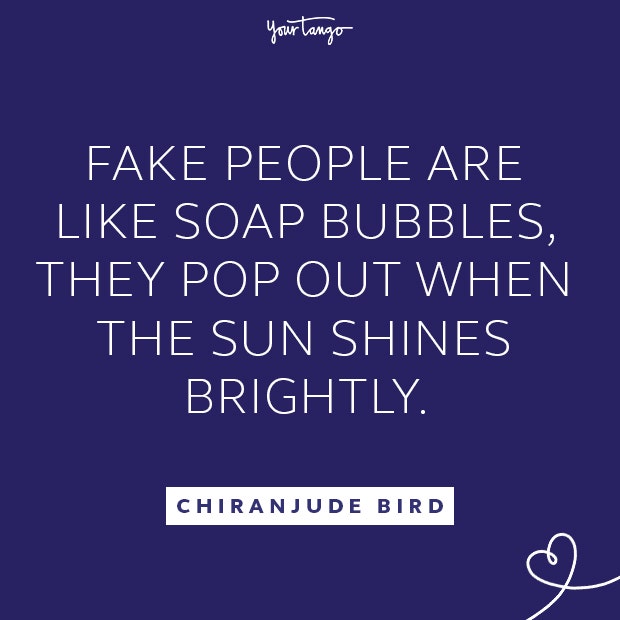 Chiranjude Bird fake people quotes
