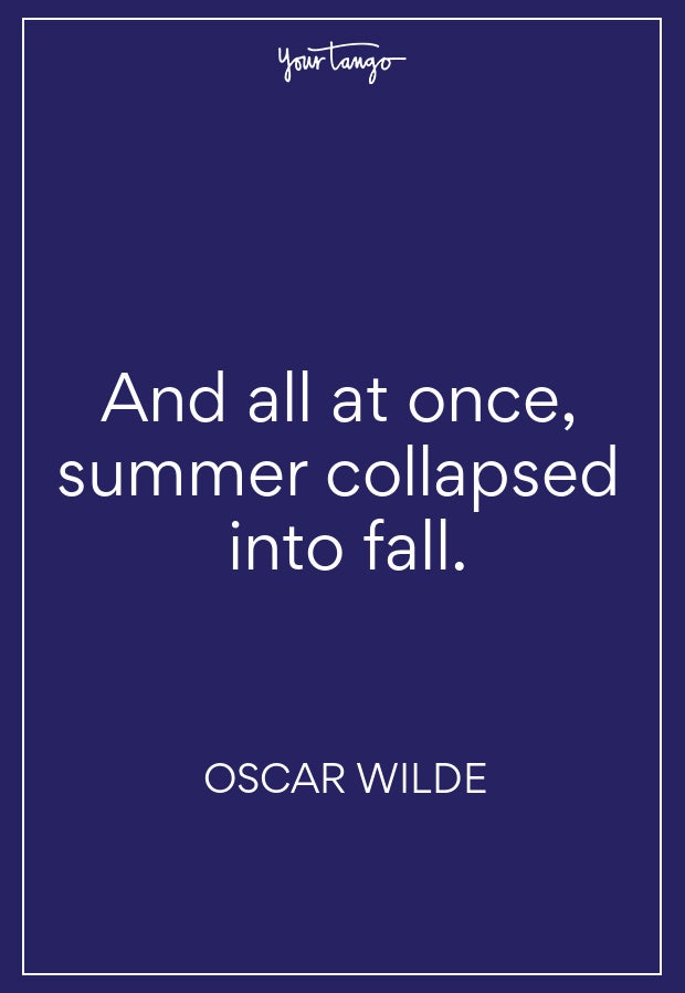 Oscar Wilde Fall Quote