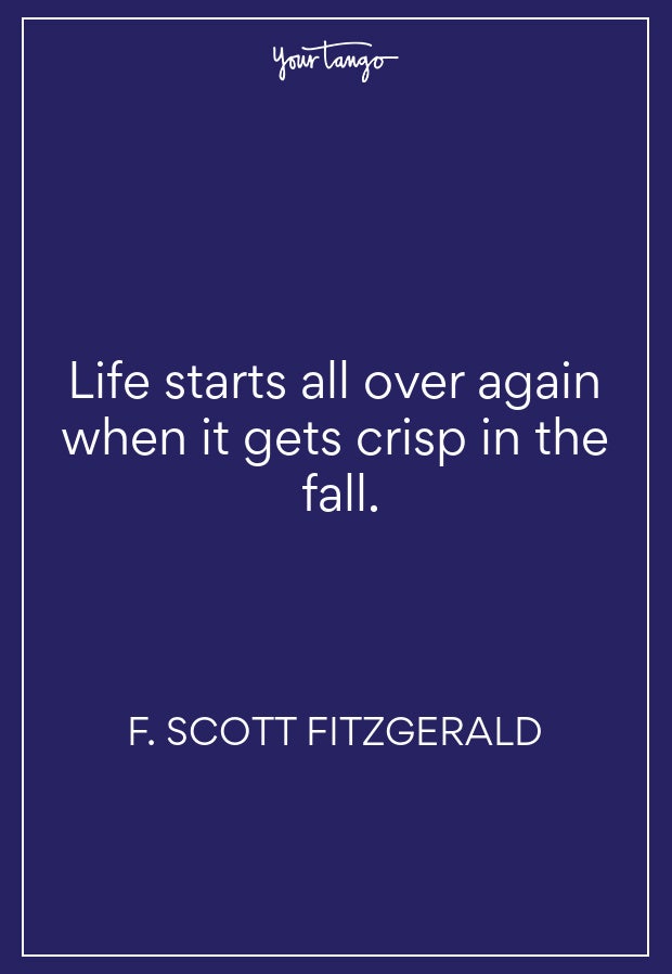 F Scott Fitzgerald Fall Quote