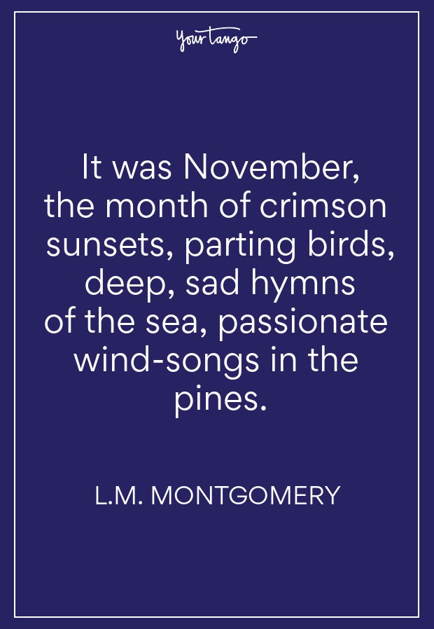 LM Montgomery Fall Quote