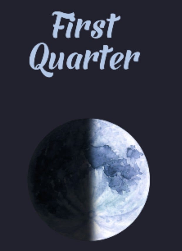 first quarter moon