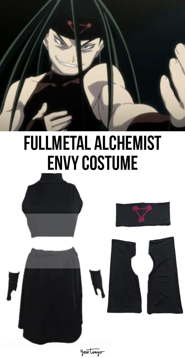 Envy Fullmetal Alchemist Black Halloween Costume 