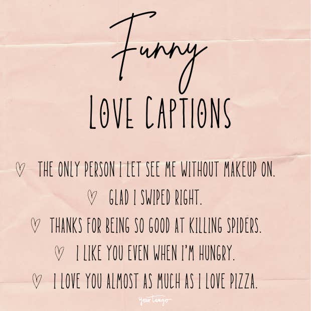 funny love captions for couples