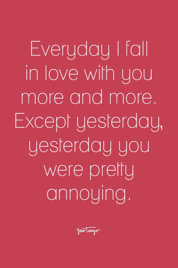 funny love quote for him
