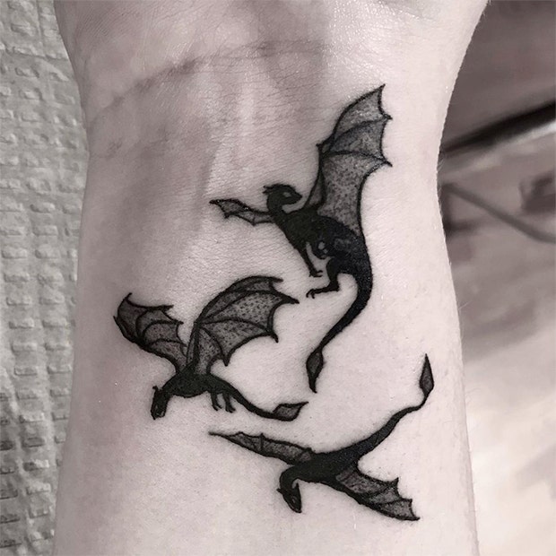 Game of Thrones dragon tattoo