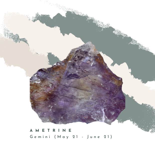 ametrine gemini crystal