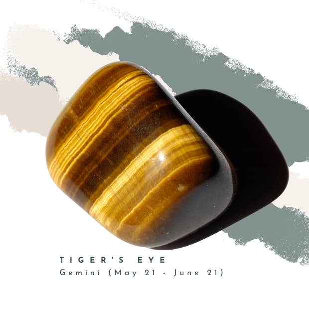 tiger&#039;s eye gemini crystal