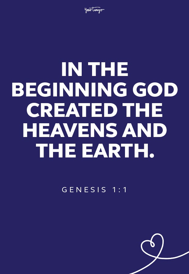Genesis 1:1 short bible quotes