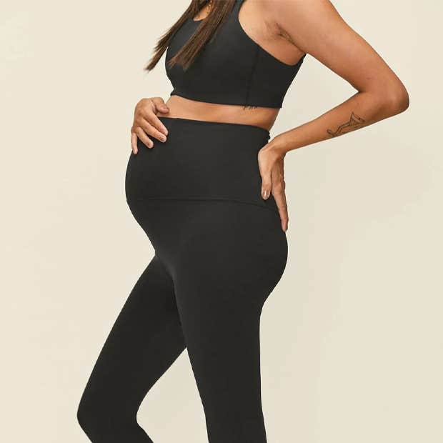 Girlfriend Collective Black Seamless Maternity Leggings