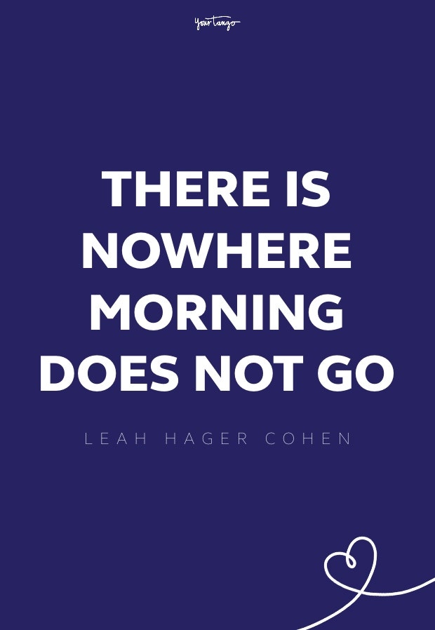 Leah Hager Cohen good morning quotes 