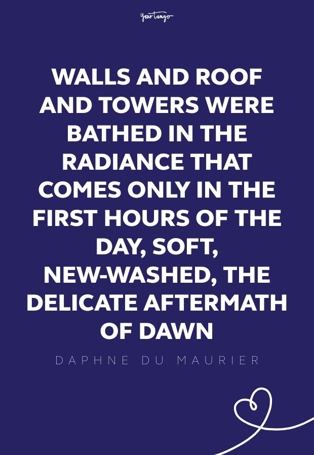 Daphne Du Maurier good morning quotes 