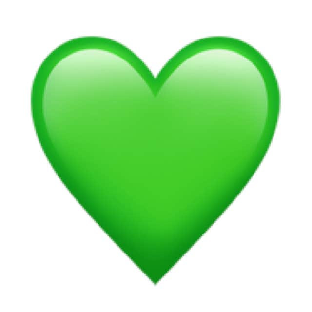 green heart emoji