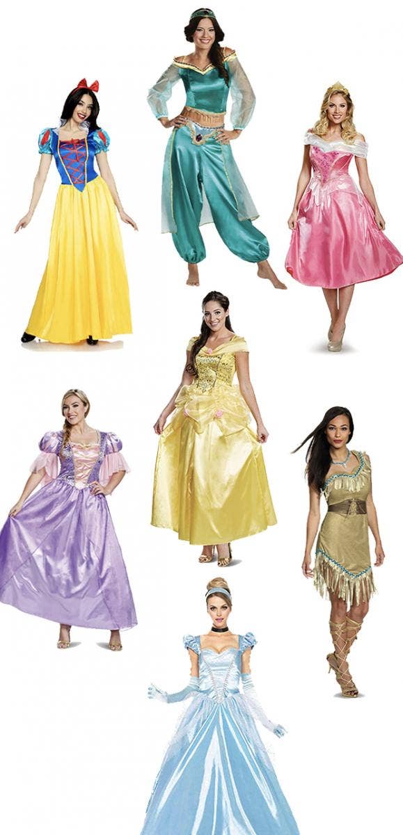 group halloween costumes disney princesses