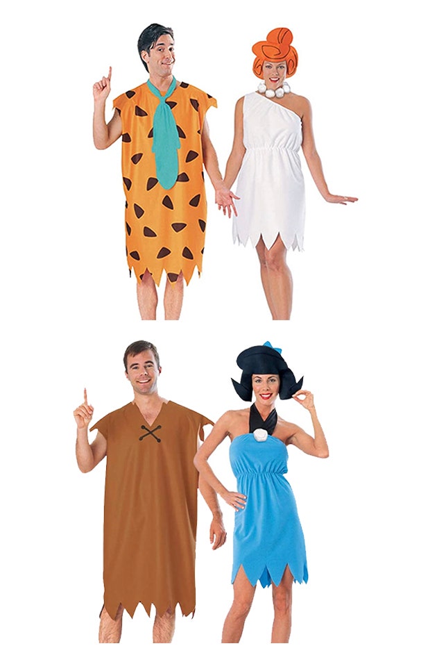 group halloween costumes flintstones and rubbles