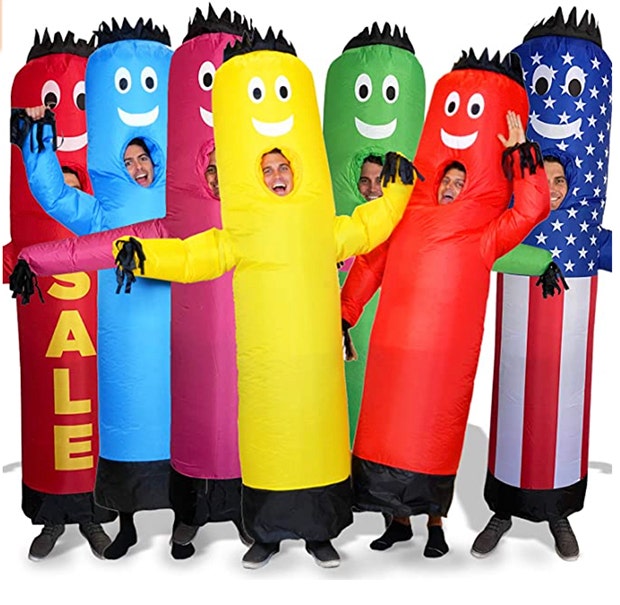 group halloween costumes inflatable tube man