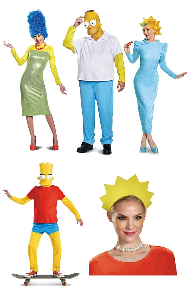 group halloween costumes the simpsons