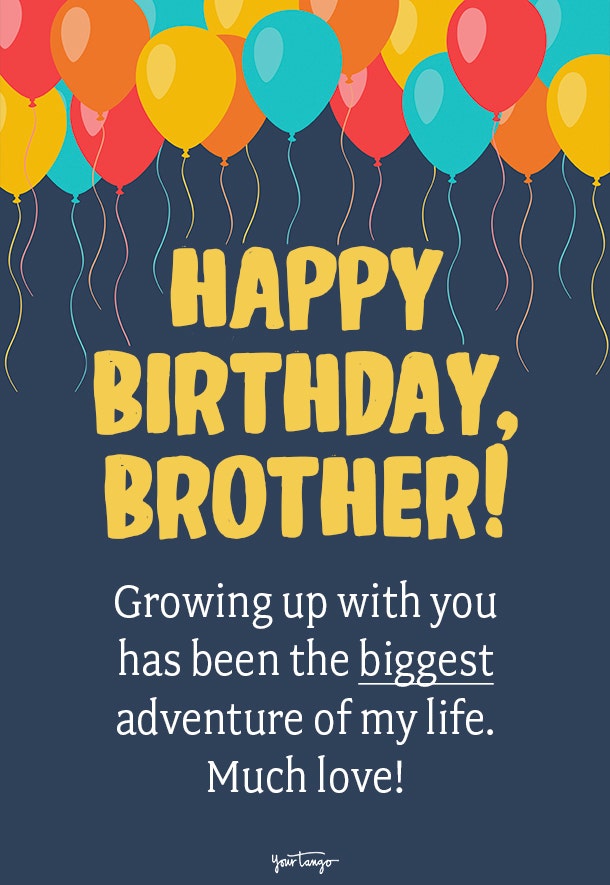 short birthday wishes for brother