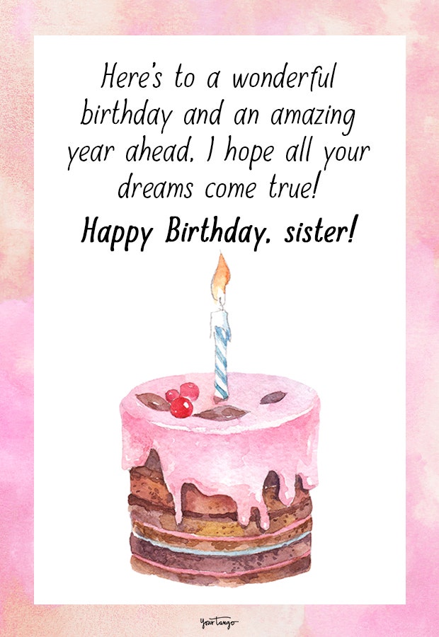 birthday wishes for sister