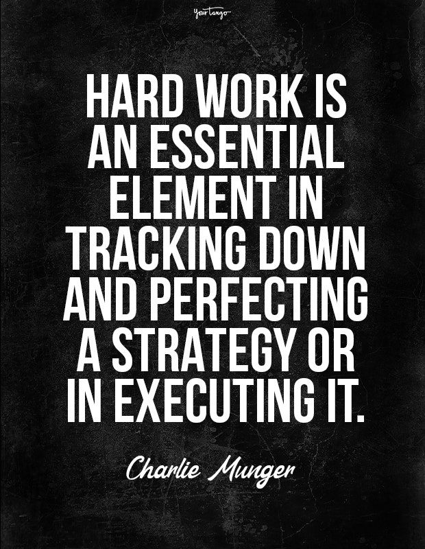 Charlie Munger Hard work quote