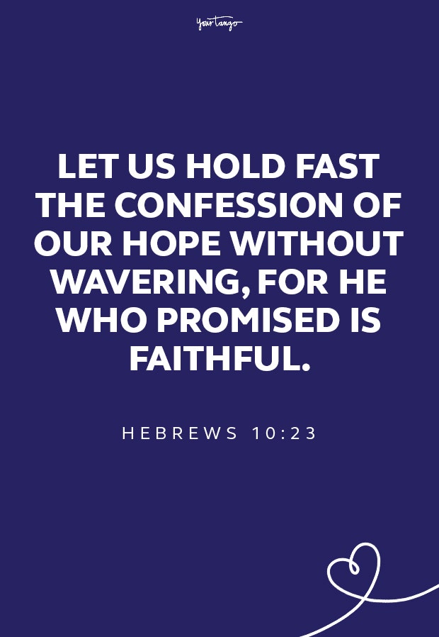 Hebrews 10:23short bible quotes