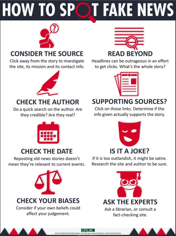 how to spot fake news