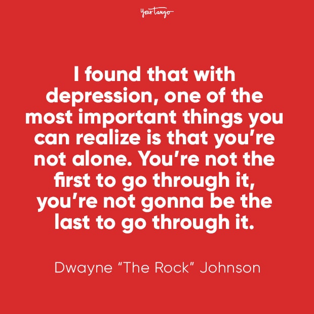 Dwayne The Rock Johnson mental health quote