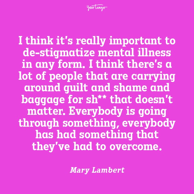 Mary Lambert mental health quote