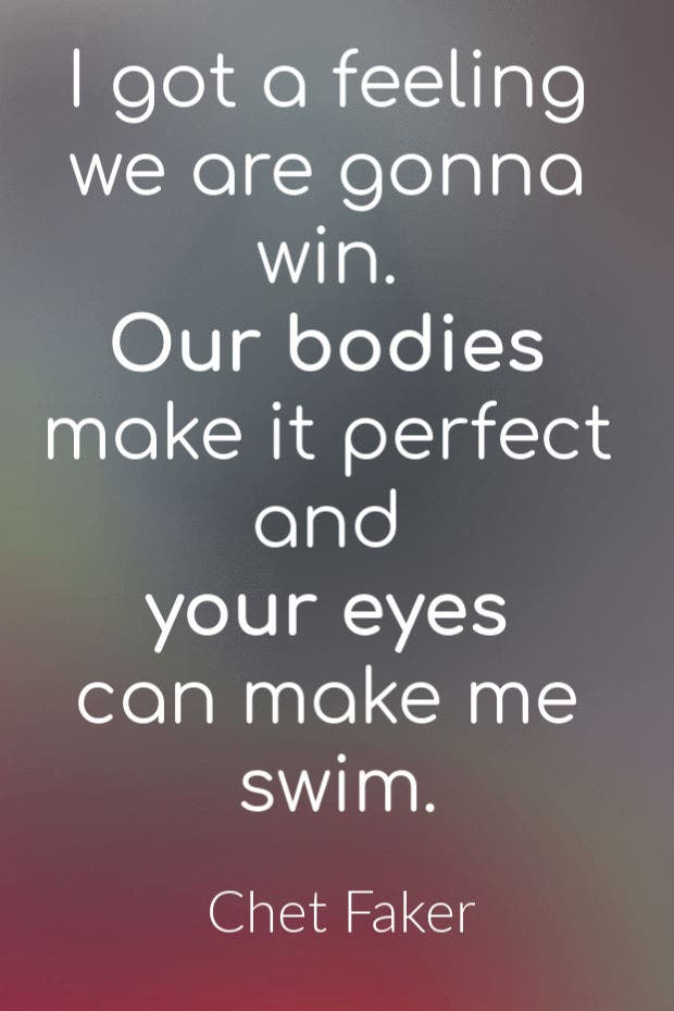 chet faker I&#039;m Into You lyrics