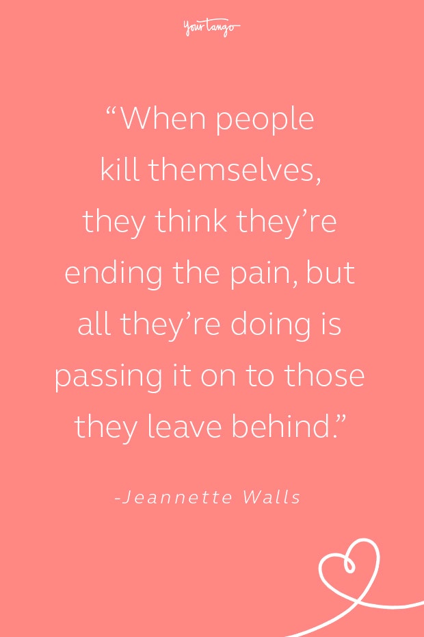Jeannette Walls Suicide Prevention Quote