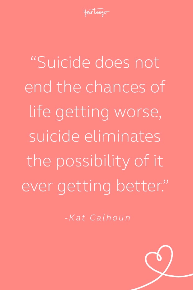 Kat Calhoun Suicide Prevention Quote