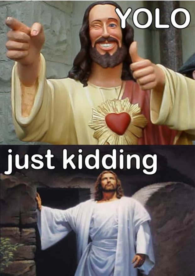 jesus yolo easter meme