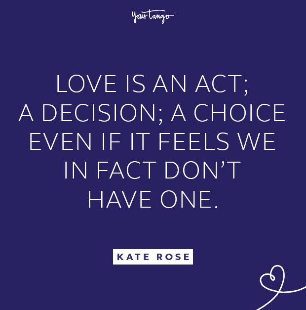 kate rose love is a choice quote