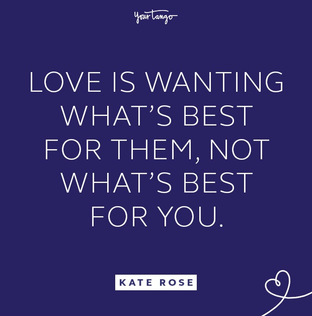 kate rose wanting what&#039;s best quote