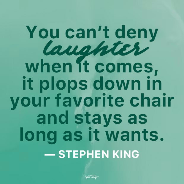 Stephen King laughter quotes