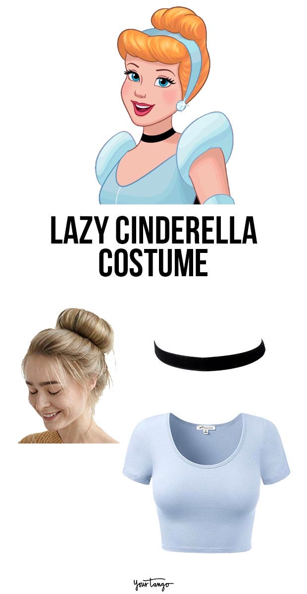 lazy cinderella last minute halloween costumes