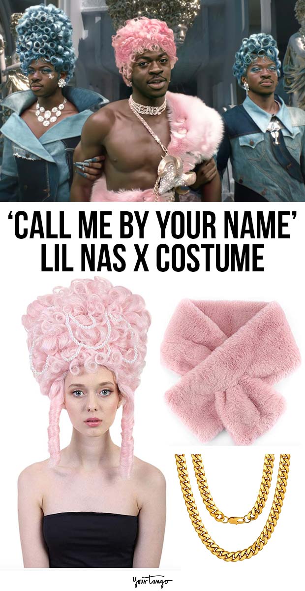 Lil Nas X &amp;quot;Call Me By Your Name&amp;quot; Pink &amp;amp; Blue Angel Costume 