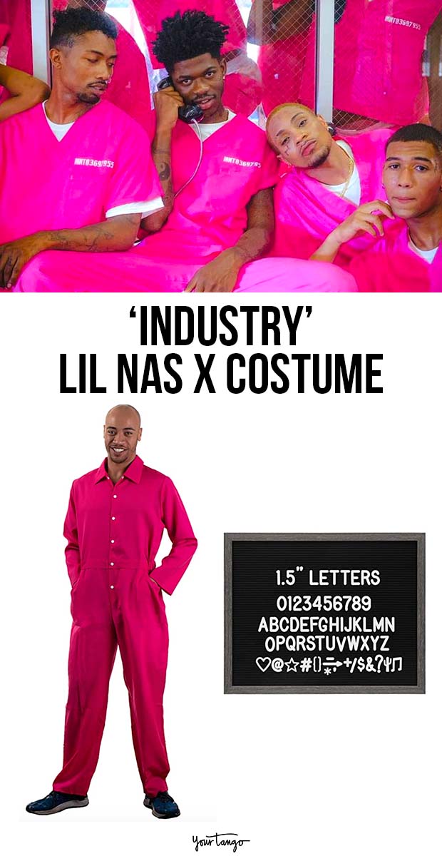 Lil Nas X &amp;quot;Industry&amp;quot; Pink Jumpsuit Costume