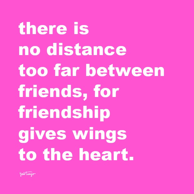 long distance friendship quotes