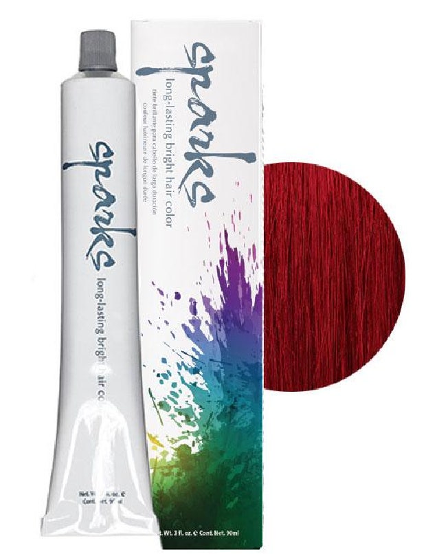 Long-Lasting Bright Hair Color in Red Velvet from Sparks