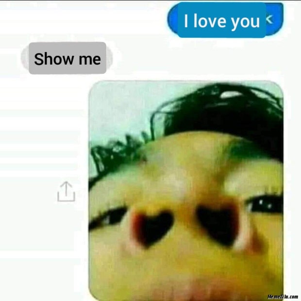 love meme heart nostrils