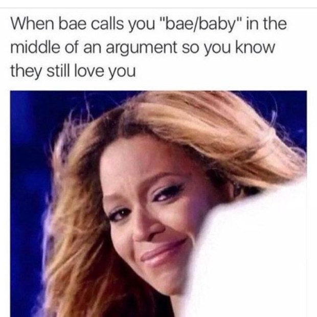 love meme calls you baby 